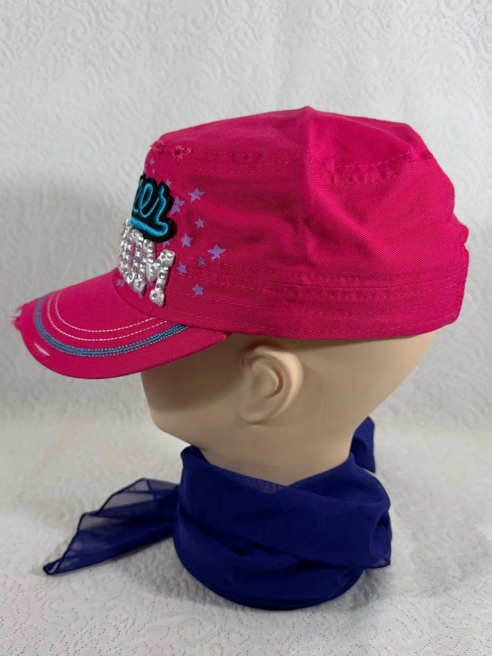 New With Tag Cheer Mom Pink women Cap with Embroidered Applique
